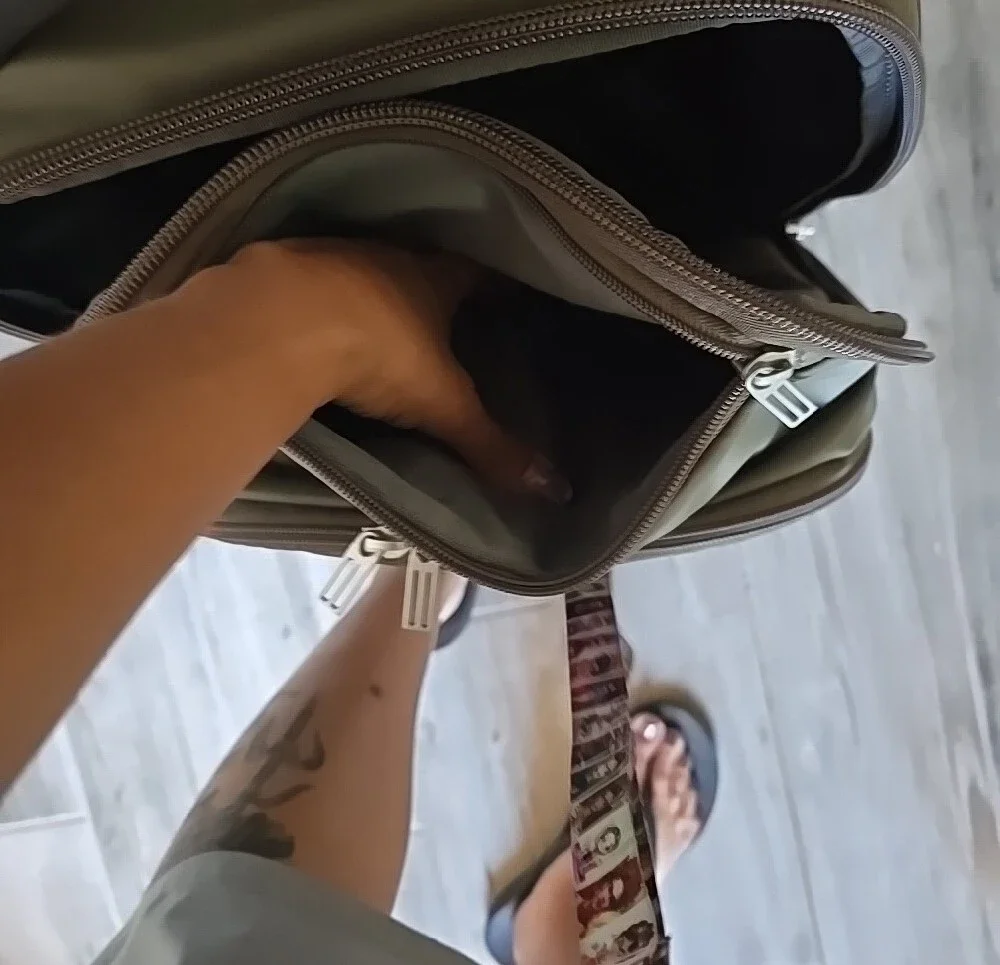 Rolling Carry-On Travel Backpack in Olive